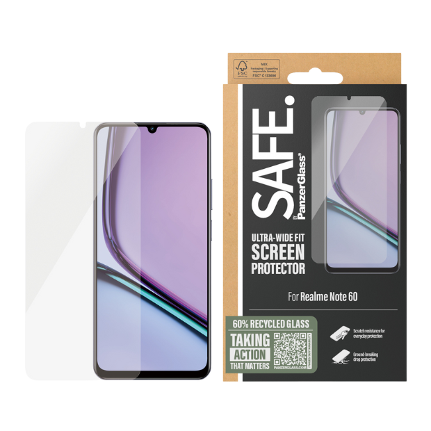 Стъклен протектор Safe Realme Note 60 5G