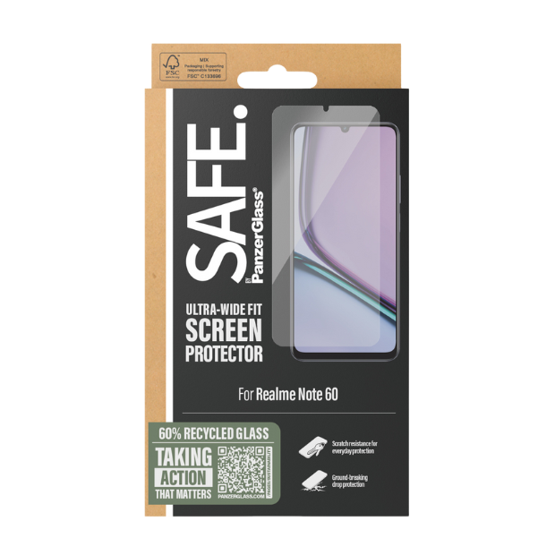 Стъклен протектор Safe Realme Note 60 5G
