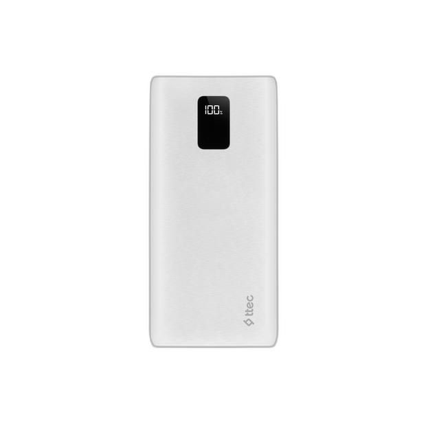 Аксесоари-Външна батерия ttec Power SlimTrio 10000mAh White-i0