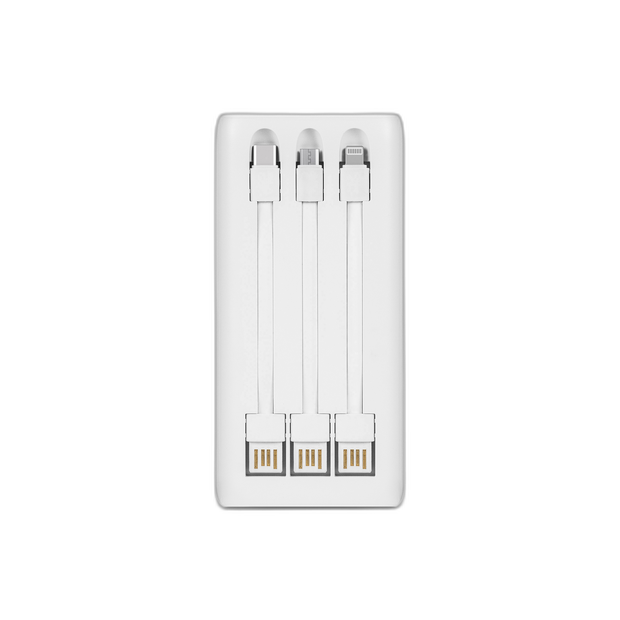 Аксесоари-Външна батерия ttec Power SlimTrio 10000mAh White-i1