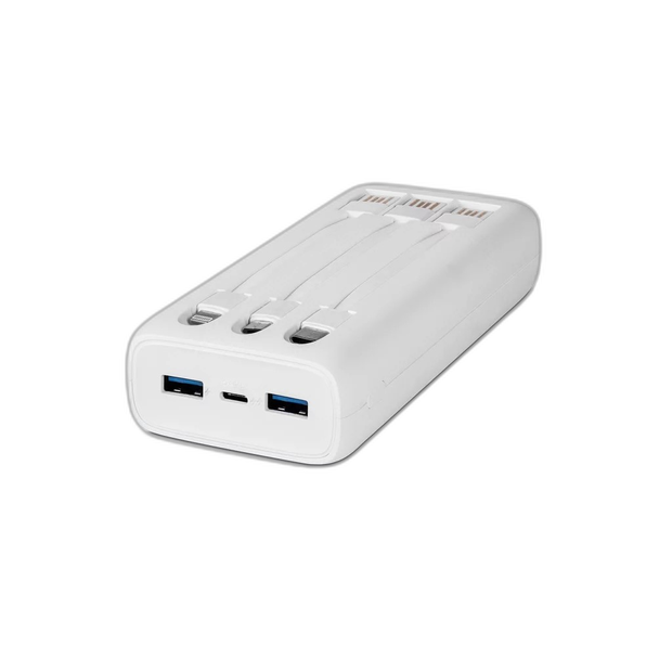 Аксесоари-Външна батерия ttec Power SlimTrio 20000mAh White-i1