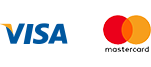 Visa and mastercard logos