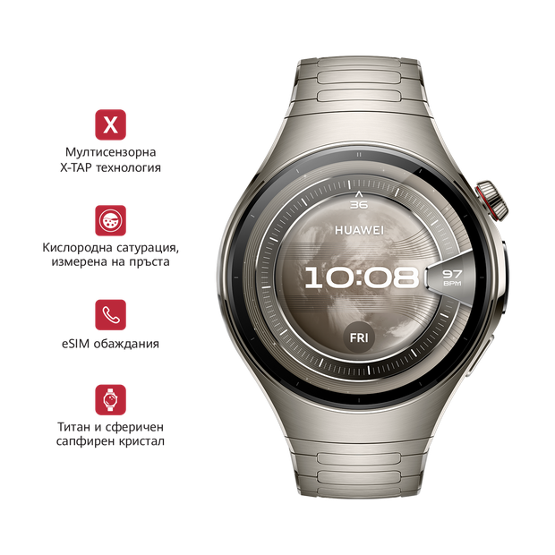 -Huawei Watch 5 46mm Space Silver-i1