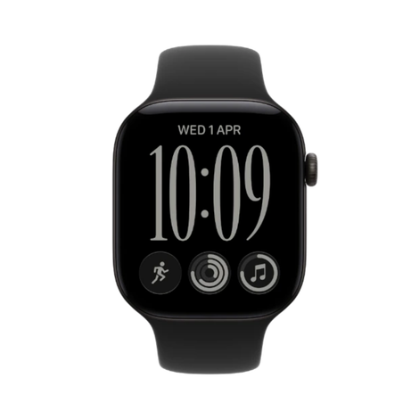 Watch Series 12 GPS + Cellular 42mm Black Aluminum Case with Black Sport Band - S/M
