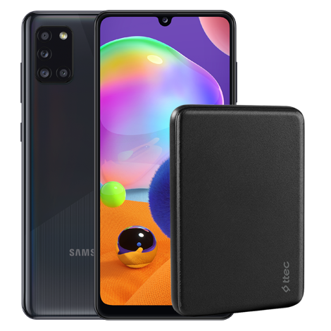 Galaxy A31 + ttec PowerCard 5000 mAh