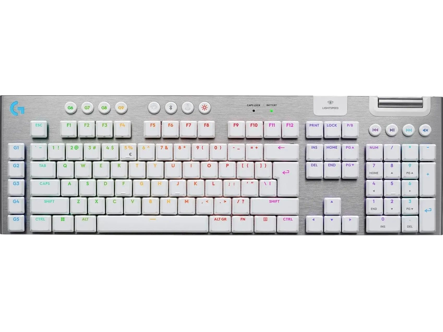 Logitech G915 X LIGHTSPEED TKL, Tactile - US INTL, White