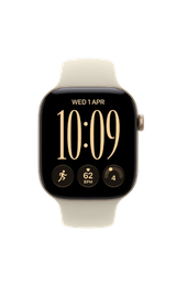 Apple Watch Series 12 GPS + Cellular 42mm Light Gold Aluminum Case with Sand Sport Band - S/M
