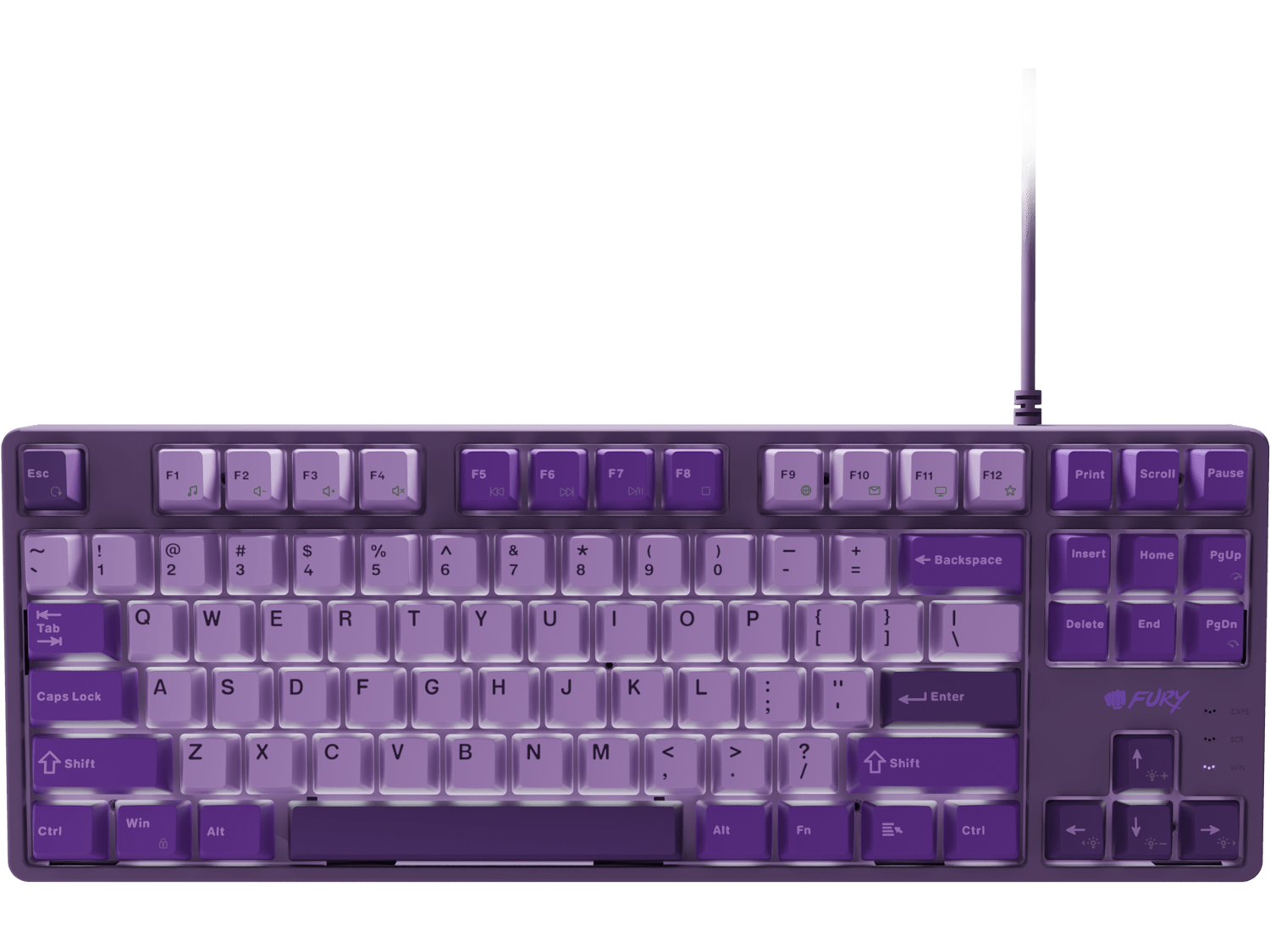 Fury Kanabo K2, US layout, White backlight, Violet