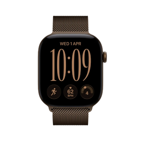 Watch Series 12 GPS + Cellular 42mm Dark Bronze Aluminum Case with Dark Bronze Milanese Loop
