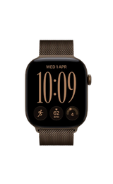 Apple Watch Series 12 GPS + Cellular 46mm Dark Bronze Aluminum Case with Dark Bronze Milanese Loop - M/L