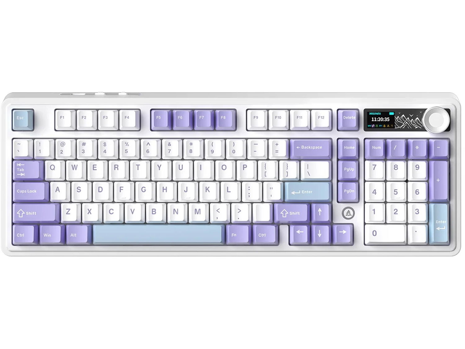 Ajazz AK980 V2 - (English US), Purple- White