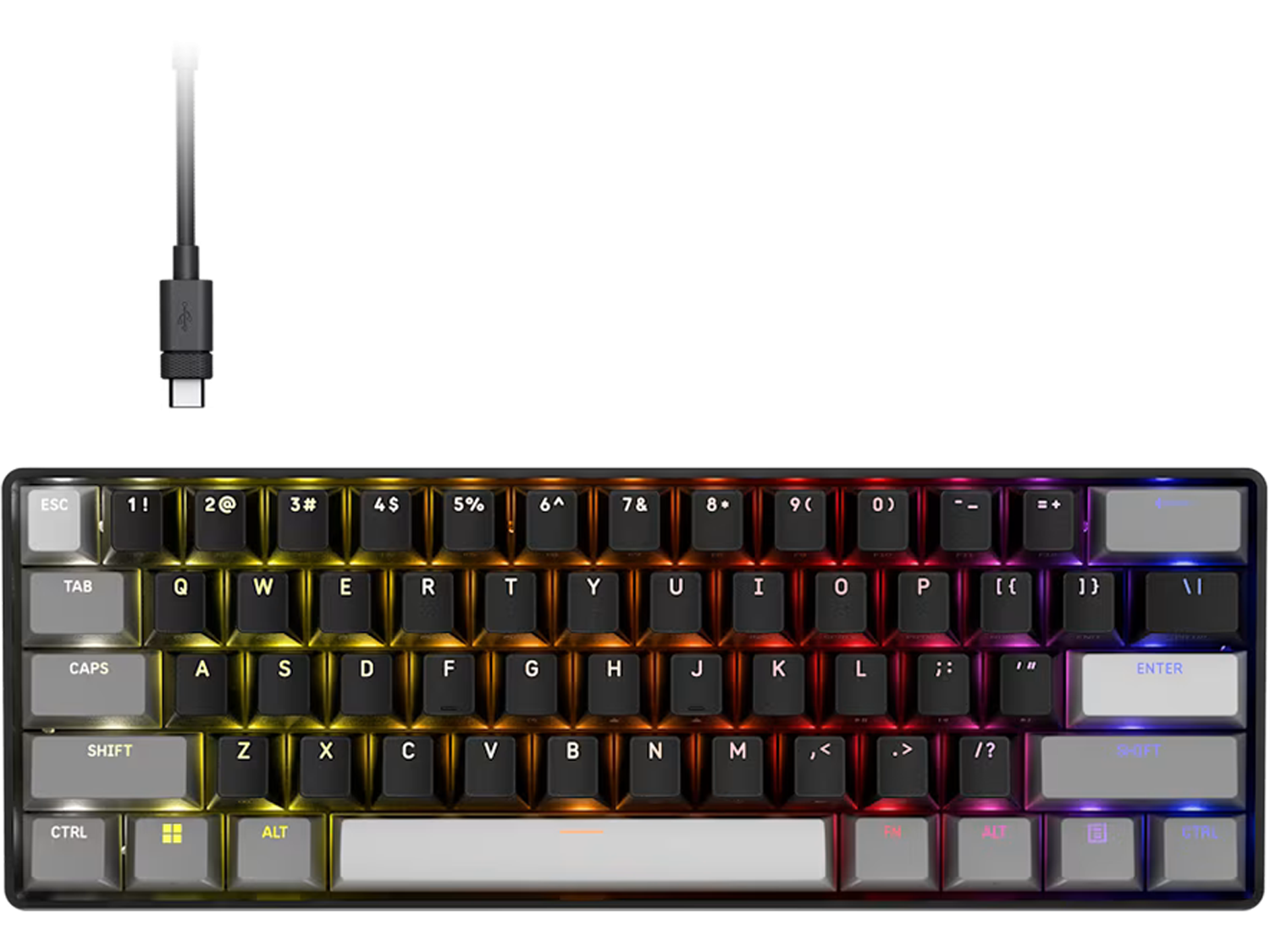 Corsair CLIPPER PRO MINI 60 Hall Effect Gaming Keyboard, Black