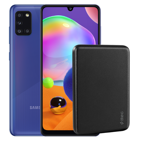 Galaxy A31 + ttec PowerCard 5000 mAh