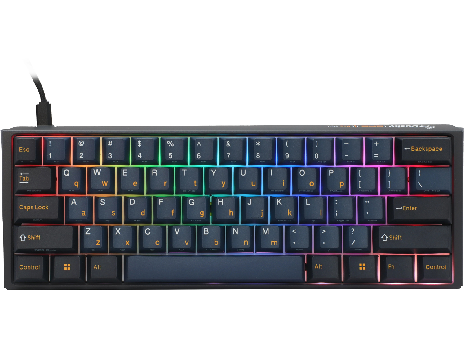 Ducky One 3 Pro Mini Nazca Line - 8K, Cherry MX2A RGB Brown [Тактилен]