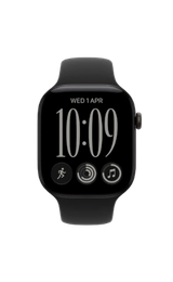 Apple Watch Series 12 GPS + Cellular 42mm Black Aluminum Case with Black Sport Band - S/M