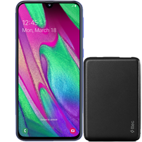 Galaxy A40 + ttec PowerCard 5 000 mAh
