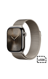 Apple Watch Series 10 Cellular 46mm Natural Case with Natural Millanese Band M/L