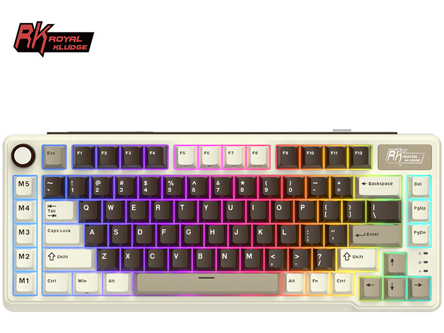 Royal Kludge RK L75 Mocha Grey, Cream switch