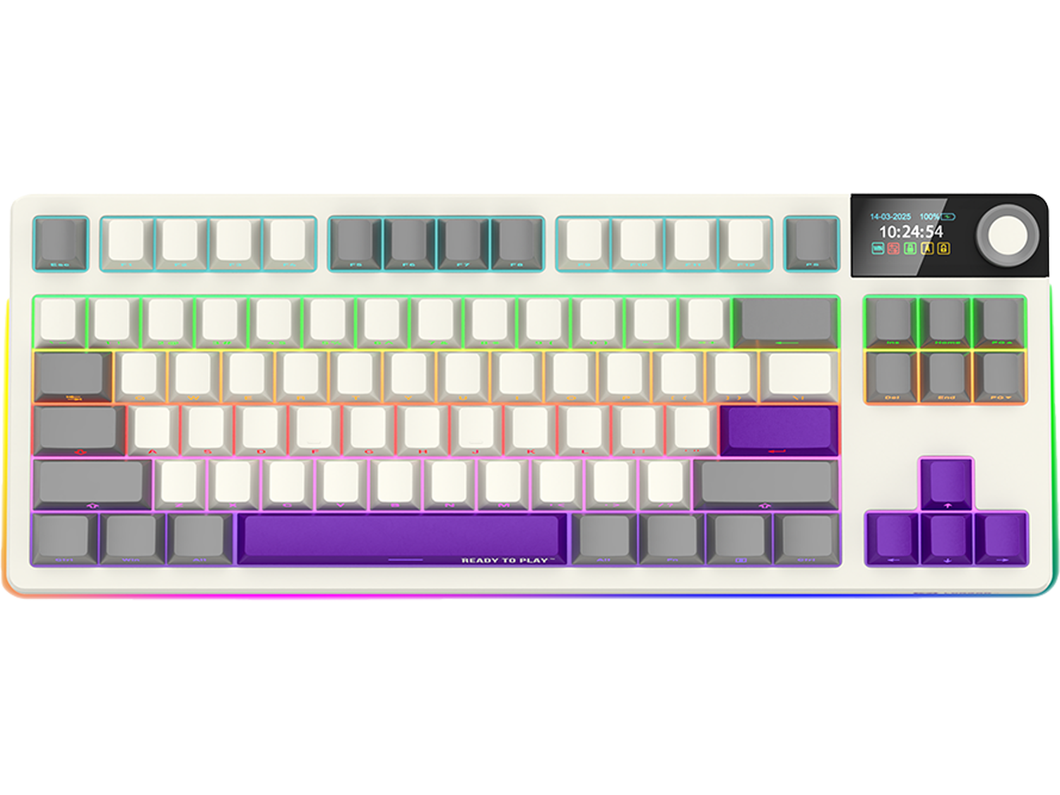 LORGAR KBP70TKLW, Beige, EN layout