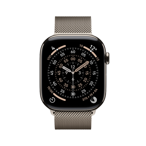 Watch Series 11 Cellular 42mm Natural Titanium Case with Natural Milanese Loop