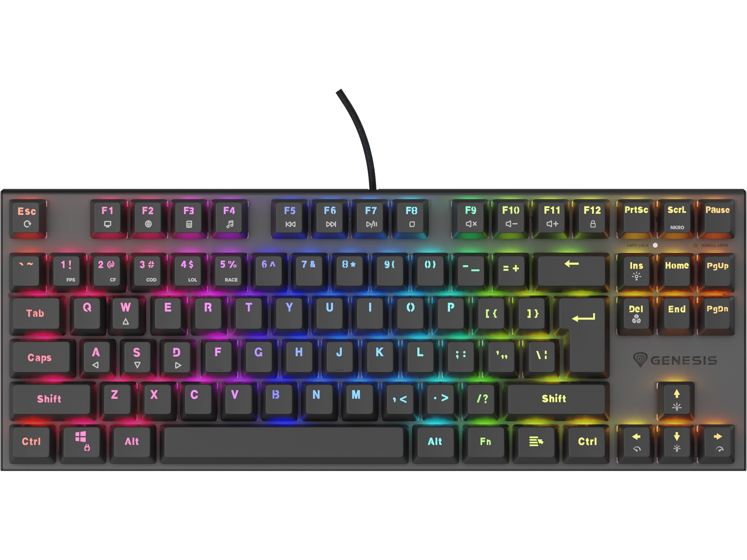 Genesis Thor 303 TKL Silent Switch US Layout Black