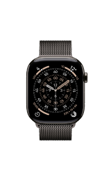 Apple Watch Series 11 Cellular 46mm Slate Titanium Case with Slate Milanese Loop - M/L