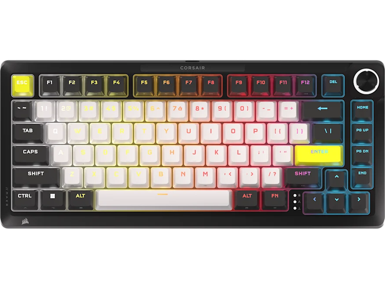Corsair MAKR PRO 75 Hall Effect DIY Keyboard, Carbon