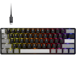 Corsair CLIPPER PRO MINI 60 Hall Effect Gaming Keyboard, Black