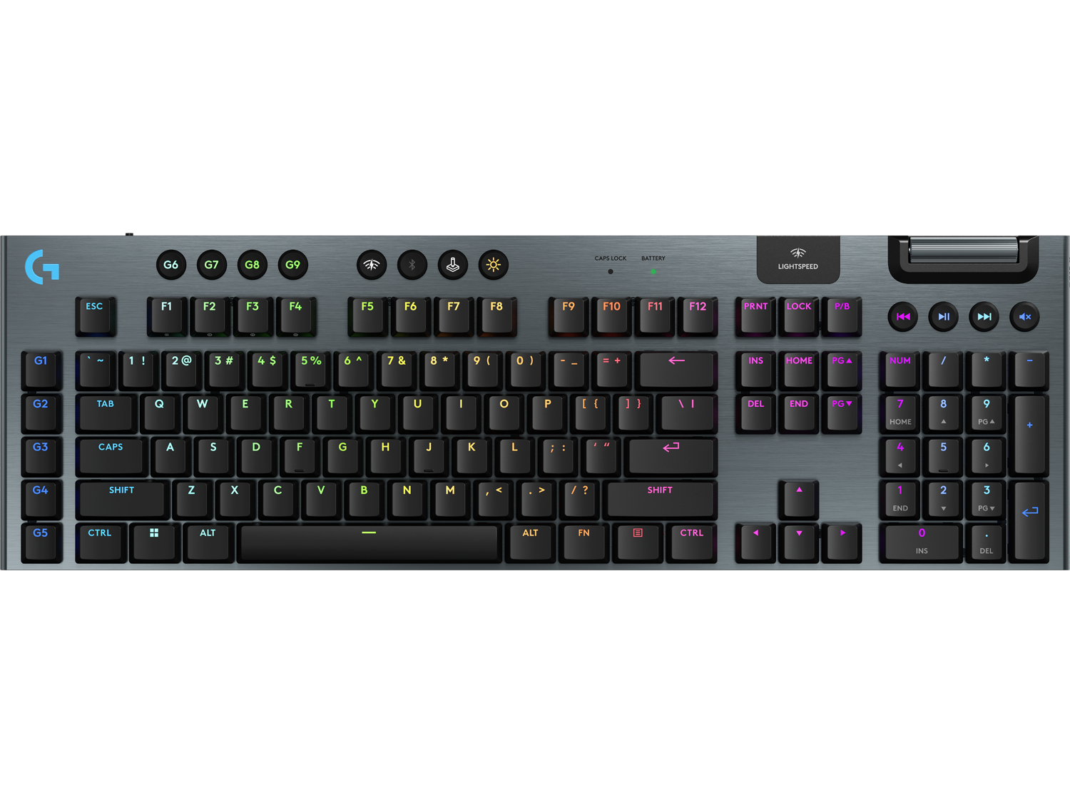 Logitech G915 X LIGHTSPEED, Black US International Linear