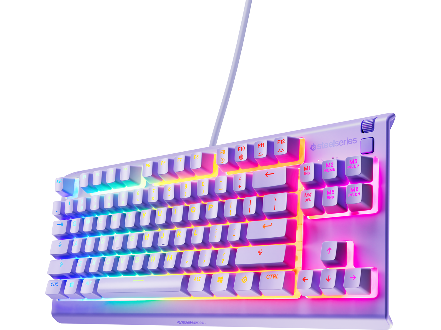 SteelSeries Apex 3 TKL Lavander - Quiet Switch US Layout