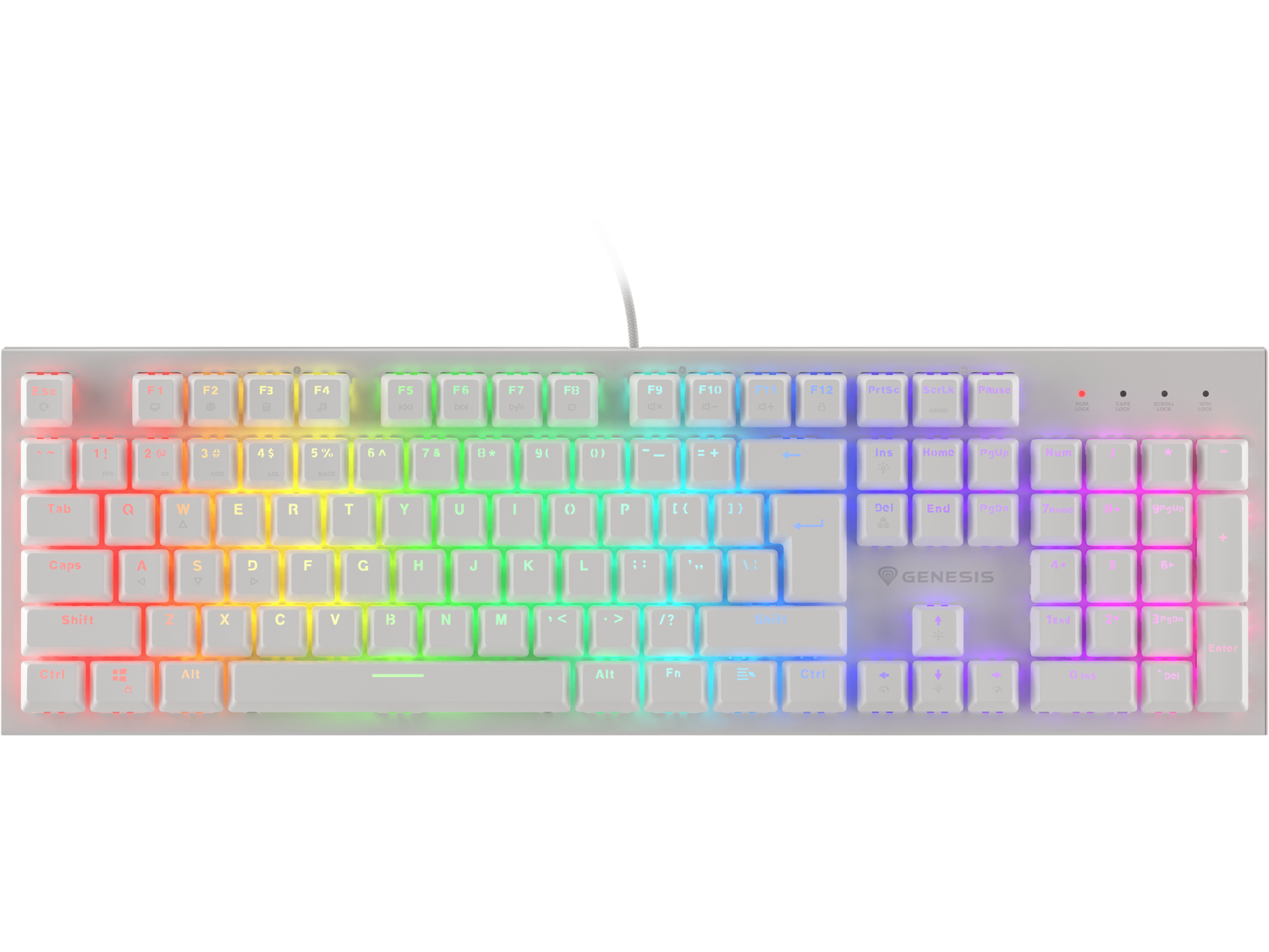 Genesis Thor 303 White US Layout Brown Switch