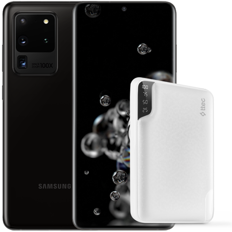 Galaxy S20 Ultra в комплект с ttec ReCharger 10 000 mAh