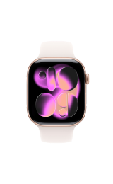 Apple Watch Series 11 Cellular 42mm Rose Gold Aluminium Case with Light Blush Sport Band - S/M