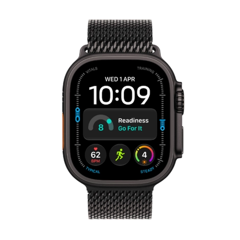 Watch Ultra 4 GPS + Cellular 49mm Black Titanium Case with Black Titanium Milanese Loop - L