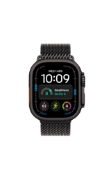 Apple Watch Ultra 4 GPS + Cellular 49mm Black Titanium Case with Black Titanium Milanese Loop - M