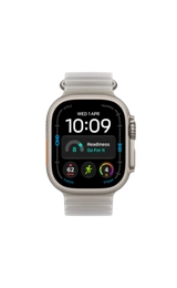 Apple Watch Ultra 4 GPS + Cellular 49mm Natural Titanium Case with Translucent Gray Ocean Band