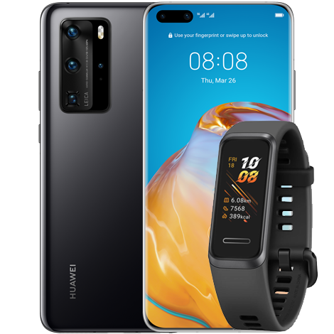 P40 Pro в комплект с Huawei Band 4