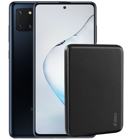 Galaxy Note10 Lite + ttec PowerCard 5 000 mAh