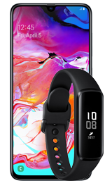 Samsung Galaxy A70 + Смарт гривна Samsung Galaxy FITe