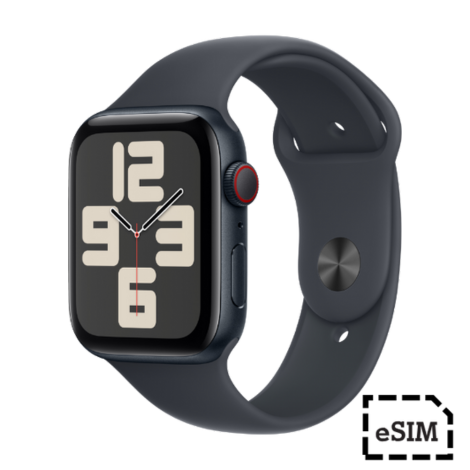 Watch SECellular 44mm Midnight Aluminium Case with Midnight Sport Band - M/L