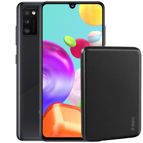 Galaxy A41 в комплект с ttec PowerCard 5 000 mAh