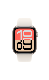 Apple Watch SE 3 Cellular 40mm Starlight Aluminium Case with Starlight Sport Band - M/L