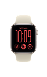 Apple Watch SE 3 GPS + Cellular 40mm Starlight Aluminum Case with Sand Sport Band - M/L